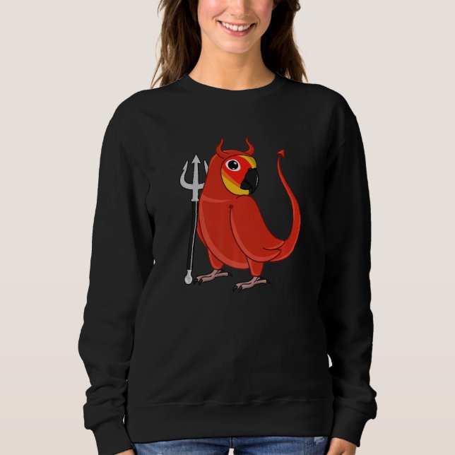 Sudadera Disfraz de loro diablo I Conuro del sol Premium (Anverso)