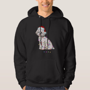 Sudadera Disfraz de Navidad para Perro Maltés Gorro de Sant