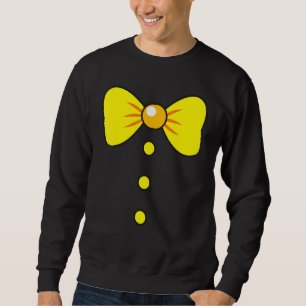 Sudadera Disfraz de payaso con corbata de lazo grande para