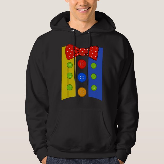 Sudadera Disfraz de payaso profesional payaso de Halloween (Anverso)
