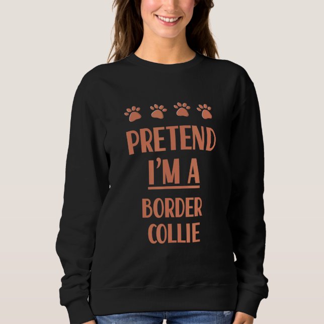 Sudadera Disfraz de perro Border Collie (Anverso)