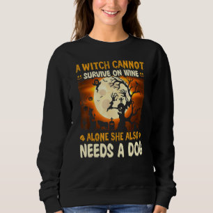 Sudadera Disfraz de Perro Bruja Magia Magia Halloween