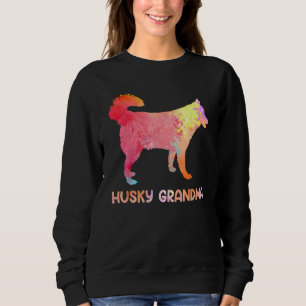 Sudadera Disfraz de perro Husky para mujer Día de la Madre 