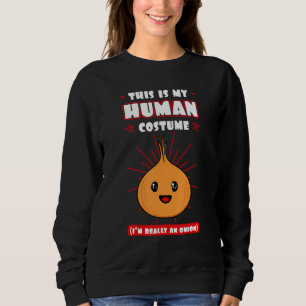 Sudadera Disfraz de persona de cebolla Bulbo Chalote Granje