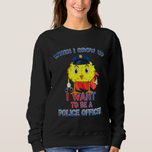 Sudadera Disfraz de policía para niños Cuando crezca quiero