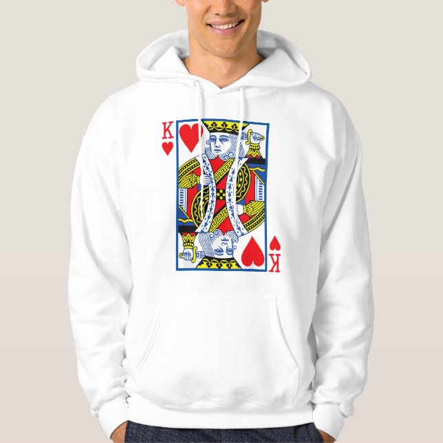 Sudadera disfraz de rey de corazones carta de póquer (Anverso)