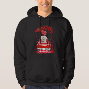 Sudadera Disfraz de San Valentín de camión rojo lindo para