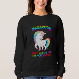 Sudadera Disfraz de Unicornio Mamacorn para Mujer Mamá