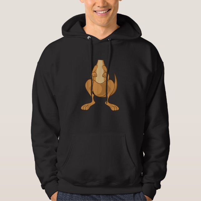 Sudadera Disfraz Divertido de Canguro Divertido Halloween F (Anverso)
