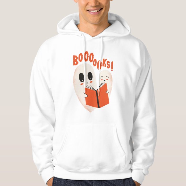 Sudadera Disfraz divertido de fantasma ratón de biblioteca  (Anverso)