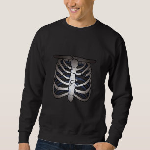 Sudadera Disfraz espeluznante de rayos X de Halloween Hueso