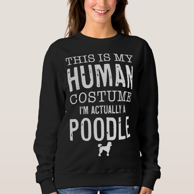 Sudadera Disfraz Humano Soy Realmente Un Cachorro (Anverso)