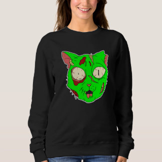 Sudadera Disfraz Perezoso de Gato Zombie para Halloween Esp