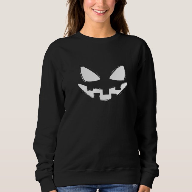 Sudadera Disfraz perezoso de Halloween Jack O Lantern (Anverso)