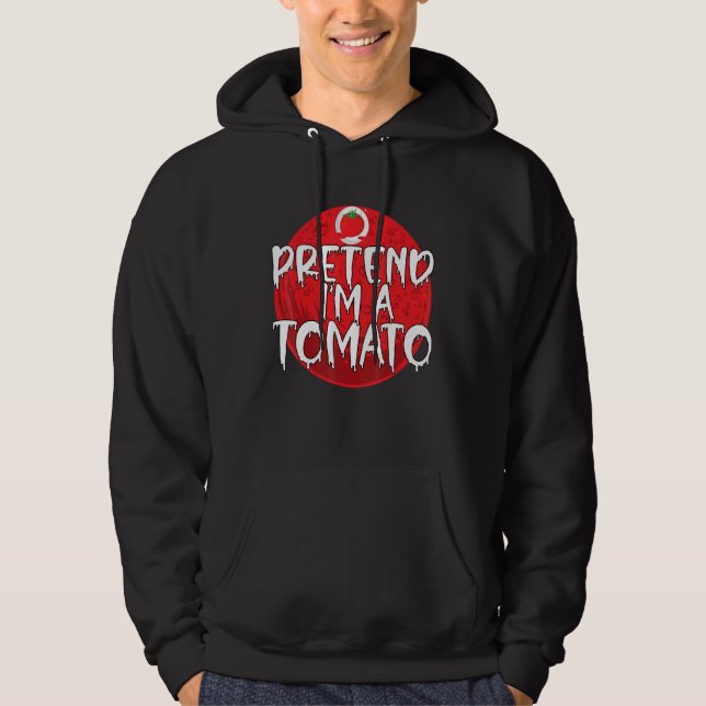 Sudadera Disfraz perezoso de Halloween me presento como un  (Anverso)