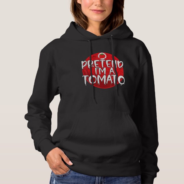 Sudadera Disfraz perezoso de Halloween me presento como un  (Anverso)