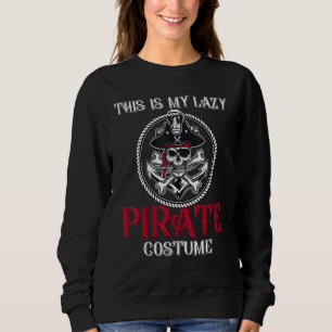 Sudadera Disfraz pirata perezoso disfraz tema de Halloween