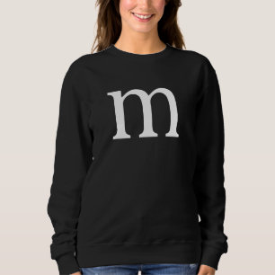Sudadera Disfraz simple de letra m para maestros o grupo de