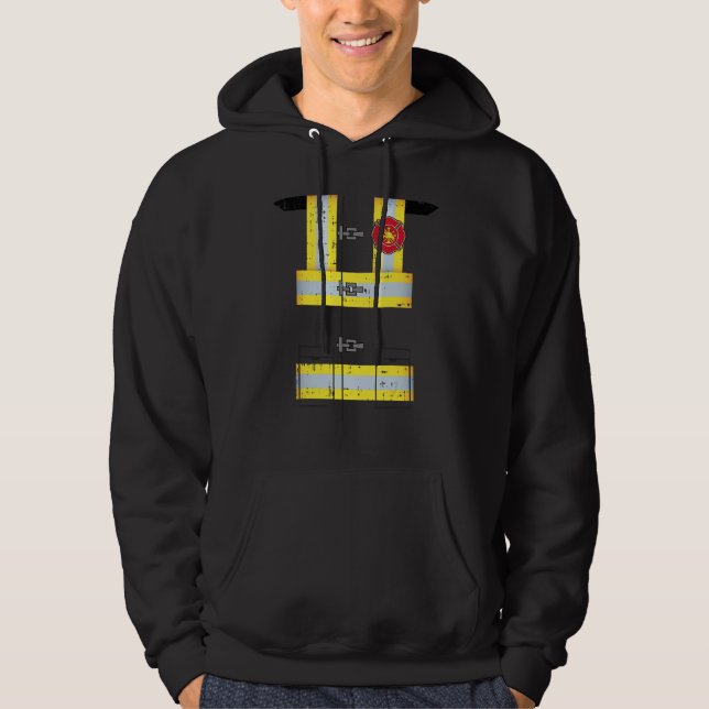 Sudadera Disfraz uniforme de bombero de bombero Halloween d (Anverso)