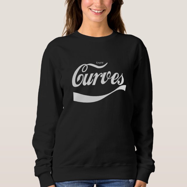 Sudadera Disfruta Curvas Declaración Motiv Cooles (Anverso)