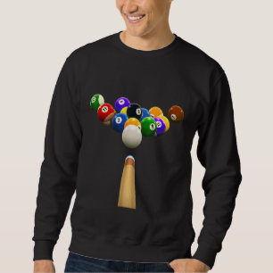 Sudadera Disfruta de Desi gráfico de juegos de billar de Gu