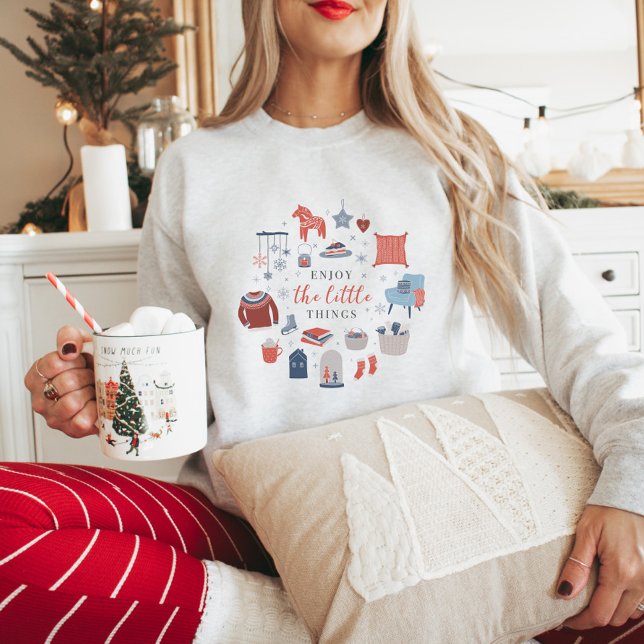 Sudadera Disfruta de las pequeñas cosas Navidades Hygge (Subido por el creador)