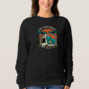 Sudadera Disfruta De Tu Verano Divertido Retro De Palmeras