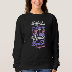 Sudadera Disfruta Del Surf Playa Venice California Surfing