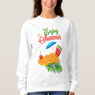 Sudadera Disfruta del verano con frutas
