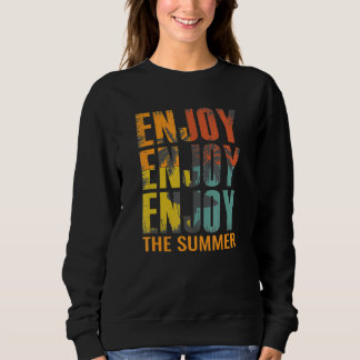 Sudadera Disfruta Del Verano Sol Tropical Playa Surfing Sur
