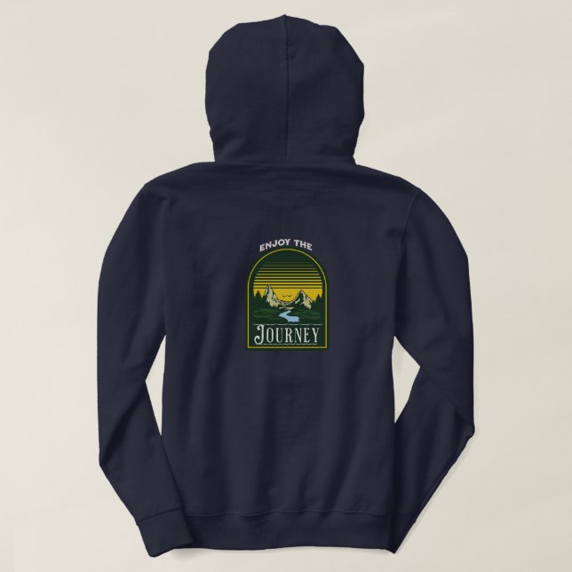 Sudadera Disfruta del viaje (Reverso del diseño)