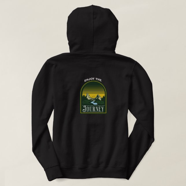 Sudadera Disfruta del viaje (Reverso del diseño)