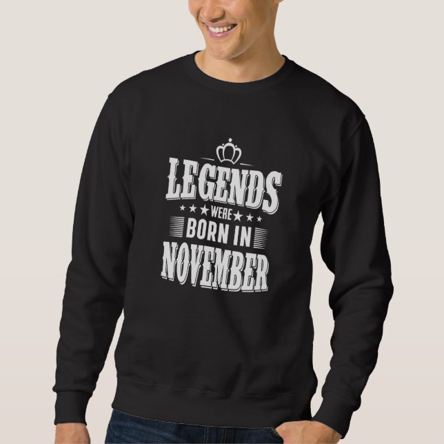 Sudadera Disfrutar De Todas Las Leyendas Nacidas En Noviemb (Anverso)