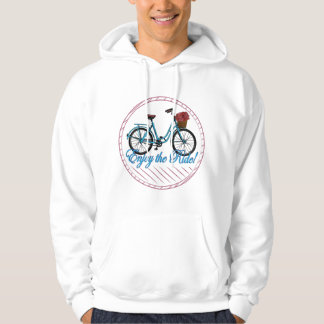 Sudadera Disfrute De La Bicicleta Azul De Ride