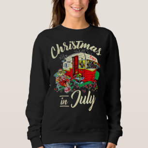Sudadera Disfrute De Navidades En Julio Camping Hippie Rv