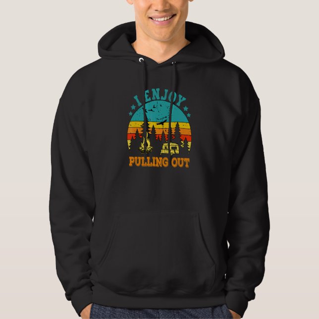 Sudadera Disfruto Sacar Remolque de Camping para Campista (Anverso)