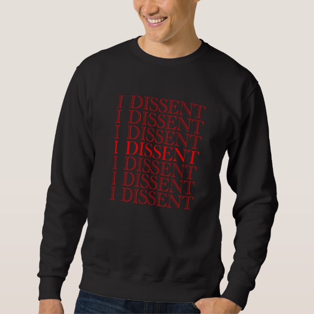 Sudadera Disiento Protesta En Rojo (Anverso)