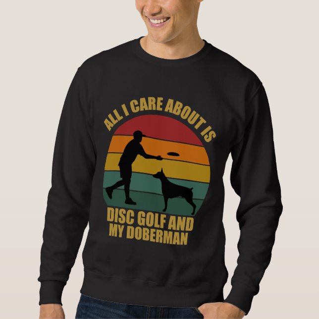 Sudadera Disk Golf Y Doberman (Anverso)