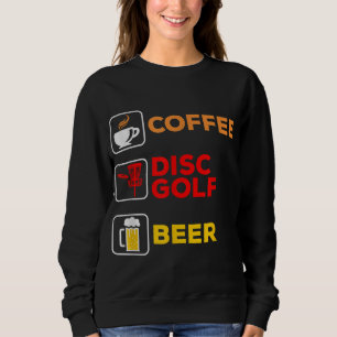 Sudadera Disk Golfing Coffee Disk Golf Beer