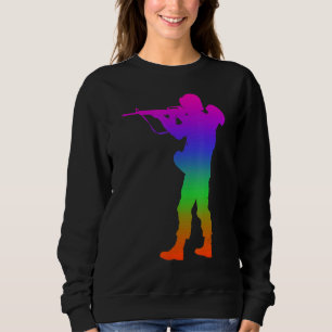 Sudadera Disparando sombras en color arcoiris
