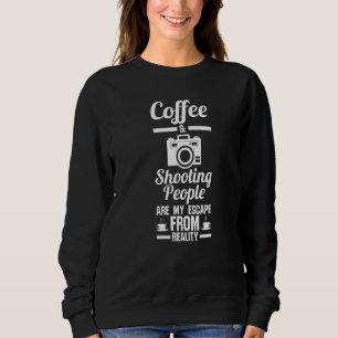 Sudadera Disparar Café Es Mi Escapada De La Realidad