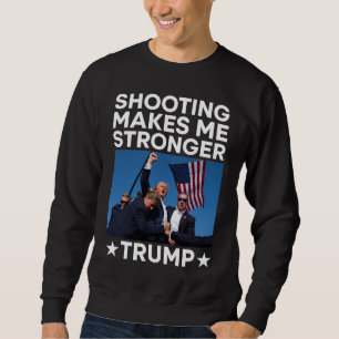 Sudadera Dispararme me hace más fuerte la concentración de 