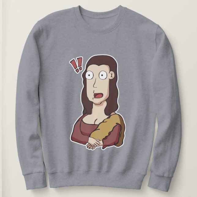 Sudadera Disparó a Mona Lisa T-Shirt (Anverso del diseño)