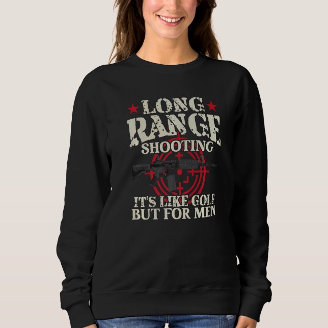 Sudadera Disparo de largo alcance es como golf pero para ho (Anverso)