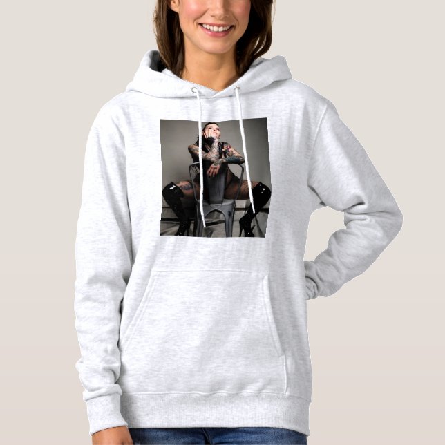 Sudadera Disparo de lencería negra MVR (Anverso)