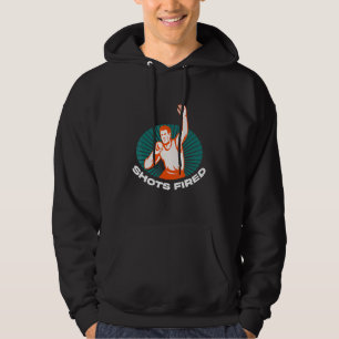 Sudadera Disparos lanzando pista atlética deportiva