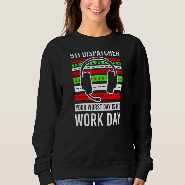 Sudadera Dispatcher para el Día de Trabajo con un estilo de (Anverso)