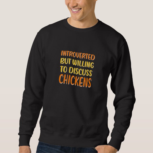 Sudadera Dispuesto A Discutir El Pollo Antisocial 1 (Anverso)