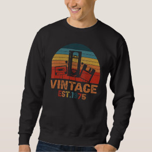 Sudadera Disquete De Cinta Vintage Est 1975 De 47ª Bi