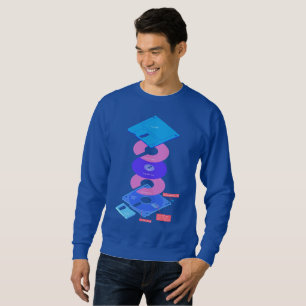 Sudadera Disquete de onda de vapor